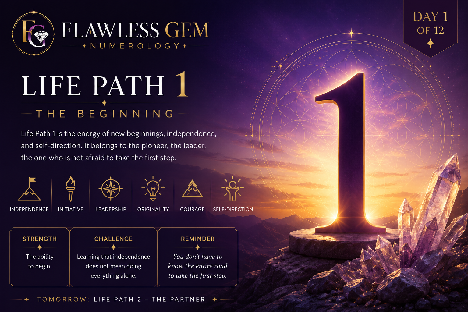 Life Path 1 — The Beginning
